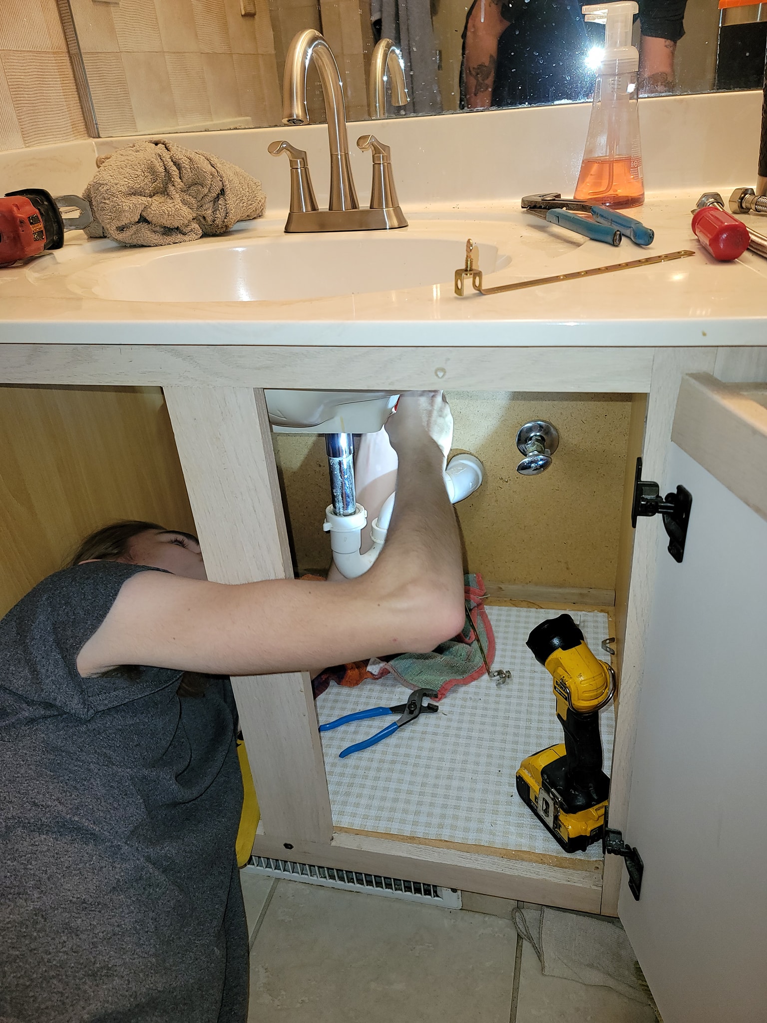 Plumbing repair work